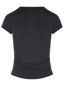 Adidas By Stella Mccartney 'Tpr' Black Polyamide Blend T Shirt