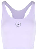 Adidas By Stella Mccartney Lilac Polyester Blend Sporty Top