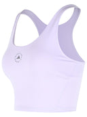 Adidas By Stella Mccartney Lilac Polyester Blend Sporty Top