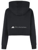 Adidas By Stella Mccartney Black Cotton Blend Sweatshirt