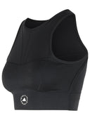 Adidas By Stella Mccartney 'Tpr' Sporty Top In Black Polyamide Blend
