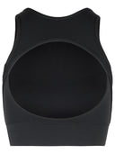 Adidas By Stella Mccartney 'Tpr' Sporty Top In Black Polyamide Blend