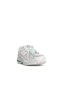 New Balance '1906' White And Green Technical Fabric Blend Sneakers