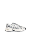 New Balance '740' Sneakers In White And Silver Technical Fabric Blend