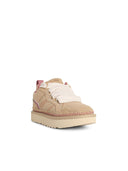 Ugg 'Lowmel Meadow' Sand Beige Suede Blend Sneakers