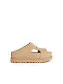 Ugg 'Goldenstar Hi' Hjemmesko I Beige Sand Ruskind