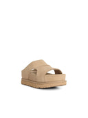 Ugg 'Goldenstar Hi' Hjemmesko I Beige Sand Ruskind