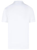 Burberry 'Eddie' White Cotton Polo Shirt