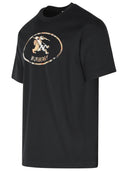 Burberry 'Seth' Black Cotton T Shirt