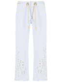 Isabel Marant 'Alison' White Cotton Denim Pants