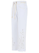 Isabel Marant 'Alison' White Cotton Denim Pants