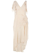 Isabel Marant 'Tylena' 'Ecru' Silk Long Dress