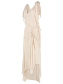 Isabel Marant 'Tylena' 'Ecru' Silk Long Dress