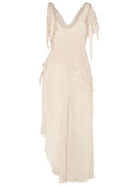 Isabel Marant 'Tylena' 'Ecru' Silk Long Dress