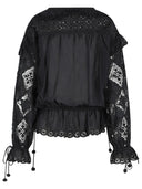 Isabel Marant 'Nowana' Black Cotton Blouse