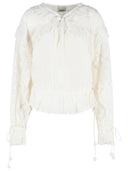 Isabel Marant 'Nowana' White Cotton Blouse