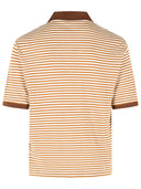Marni Two Tone Linen Blend Polo Shirt