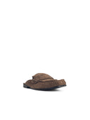 Marni Brown Suede Sabots