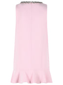 Self Portrait 'Bonded' Pink Polyester Dress