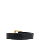 Versace Black Lear Belt