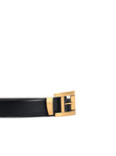 Versace Black Lear Belt