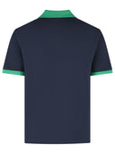 Versace Dark Navy Cotton Polo Shirt