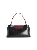 Versace East/West 'Vivian' Black And Brown Lear Shoulder Bag