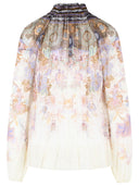 Zimmermann 'Luna Billow' Viscose Cream Blouse