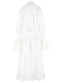 Zimmermann 'Alchemy' Ivory White Cotton Maxi Dress