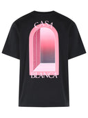 Casablanca 'Arches' Black Cotton T Shirt