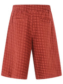 Amiri Brick Cotton Bermuda Shorts
