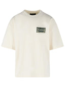 T-shirt in cotone avorio Amiri 'Bandana'