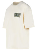 T-shirt in cotone avorio Amiri 'Bandana'