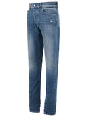 Amiri 'Stack' Blue Cotton Jeans