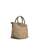 Longchamp Bag With 'S Le Pliage Green' Handle In Recycled Artichoke Tela