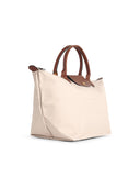 Longchamp Bag With 'M Le Pliage Original' Handle In Recycled Tela Paper