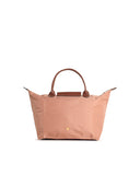 Longchamp Bag With 'M Le Pliage Original' Handle In Pink Recycled Tela