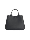 Longchamp Bag With Black Lear 'L Le Roseau' Handle