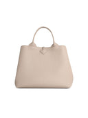 Longchamp Bag With 'L Le Roseau' Handle In Clay Lear
