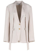 Acne Studios Blazer In Cupro Beige