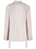 Acne Studios Blazer In Cupro Beige