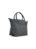 Longchamp Bag With 'S Le Pliage One' Handle In Anthracite Tela