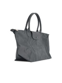 Longchamp Bag With 'L Le Pliage One' Handle In Tela Anthracite
