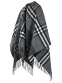 Burberry 'Check' Grey Cashmere Cape