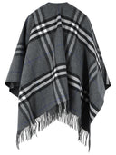 Burberry 'Check' Grey Cashmere Cape