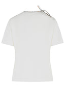 Burberry 'Frankie Bow' White Cotton T Shirt