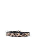 Pasek z logo Dolce & Gabbana „D” Leopard Lear