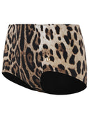 Dolce & Gabbana Leo Print Stretch Polyamide Beach Culottes