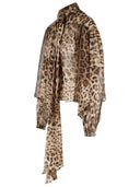 Dolce & Gabbana Seidenhemd mit Leopardenmuster