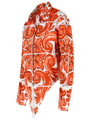 Dolce & Gabbana Majolica Print Cotton Poplin Shirt